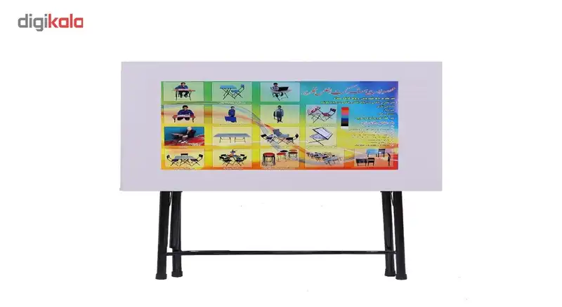 میز تحریر تاشو و تنظیم شو سفید یاس ایستاده