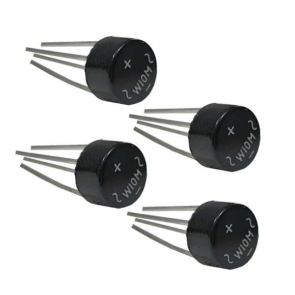 پل دیود یک آمپر مدل W10M بسته 4 عددی پل دیود یک آمپر مدل W10M بسته 4 عددی