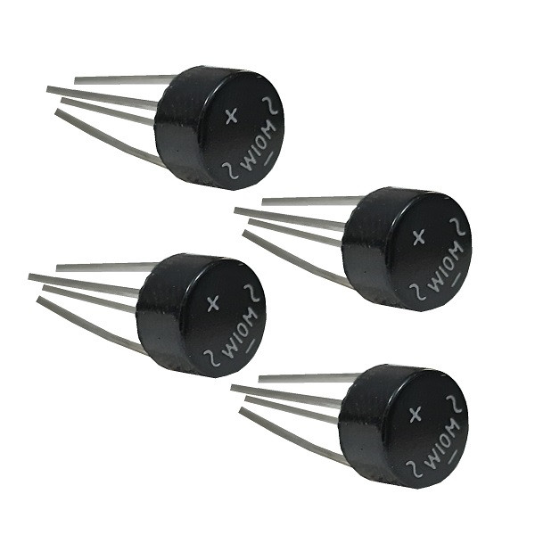 پل دیود یک آمپر مدل W10M بسته 4 عددی پل دیود یک آمپر مدل W10M بسته 4 عددی