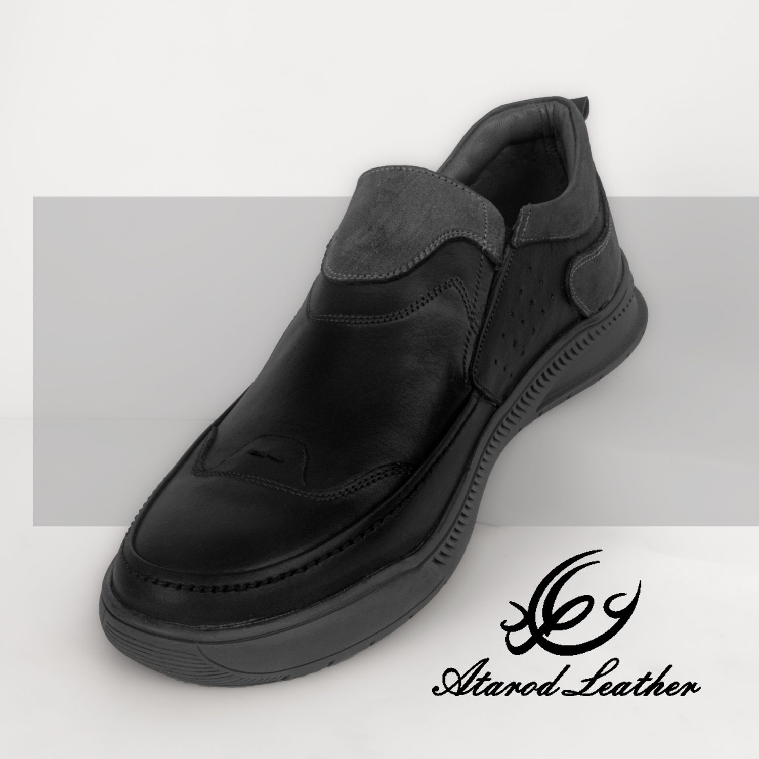 کفش روزمره مردانه چرم عطارد مدل چرم طبیعی کد SH12 -  - 7