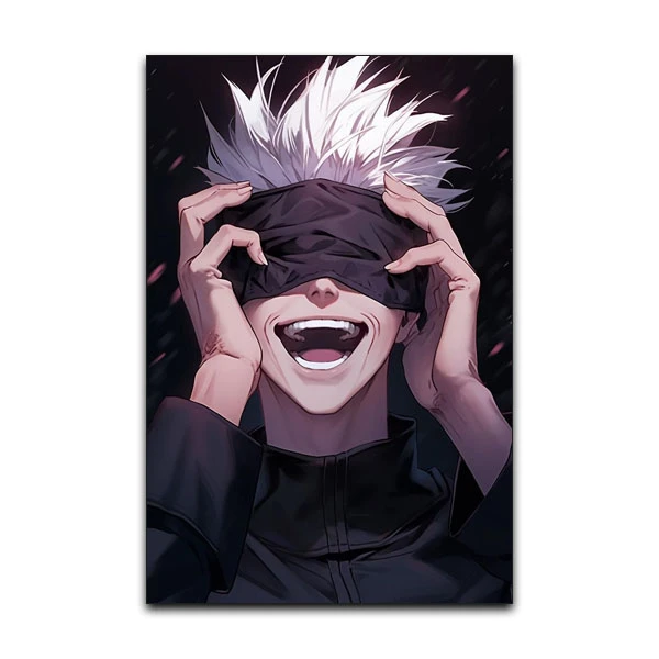 تابلو شاسی گوفی انیمه جوجوتسو کایزن مدل گوجو ساتورو Gojo Satoru Jujutsu Kaisen Anime کد LAUGH54