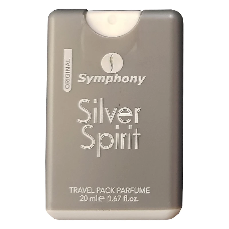 ادکلن جیبی مردانه سیمفونی مدل Silver Spirit حجم 20 میلی لیتر