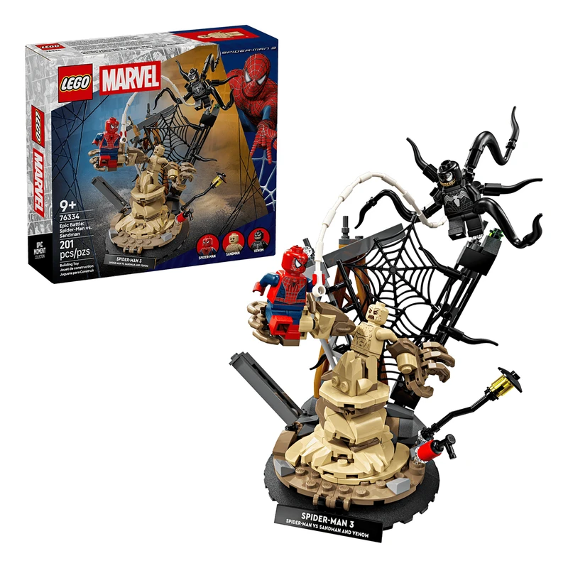 لگو 201 تکه سری Marvel مدل Epic Battle: Spider-Man vs. Sandman کد 76334