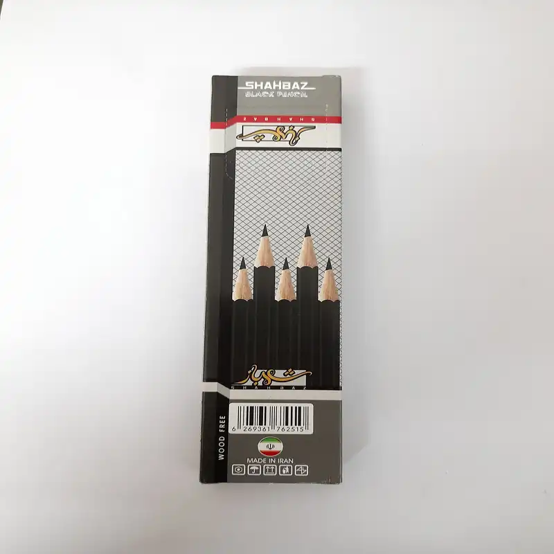 مداد مشکی توسن کد 02840 بسته 12 عددی