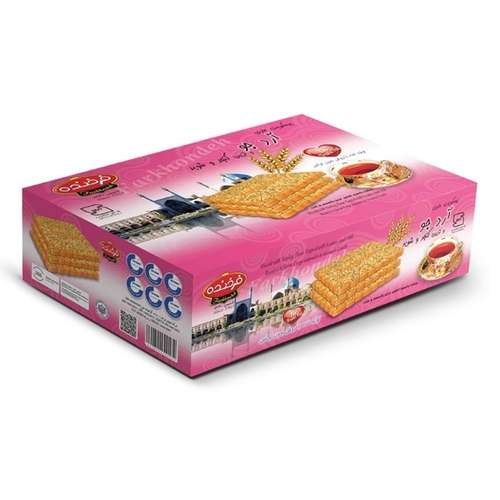 بسکویت فرخنده آرد جو و تزیین کنجد و شوید - 1630 گرم