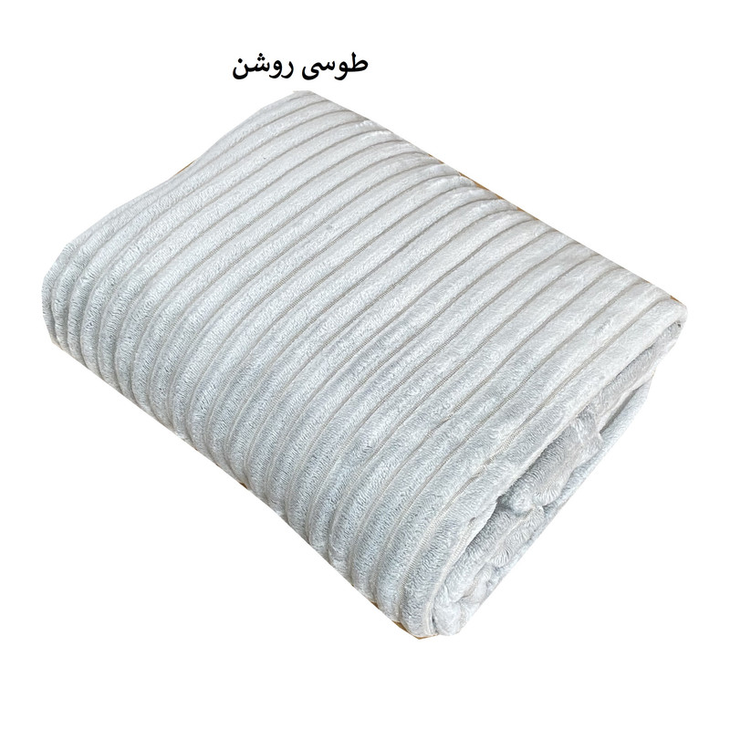 پتو مسافرتی شایسته مدل پلیسه کرکره ای سایز 160x205 سانتی متر