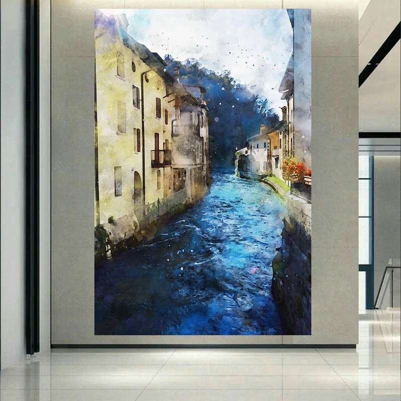 پوستر مدل بک لایت طرح نقاشی آبرنگی ونیز ایتالیا کد AR165