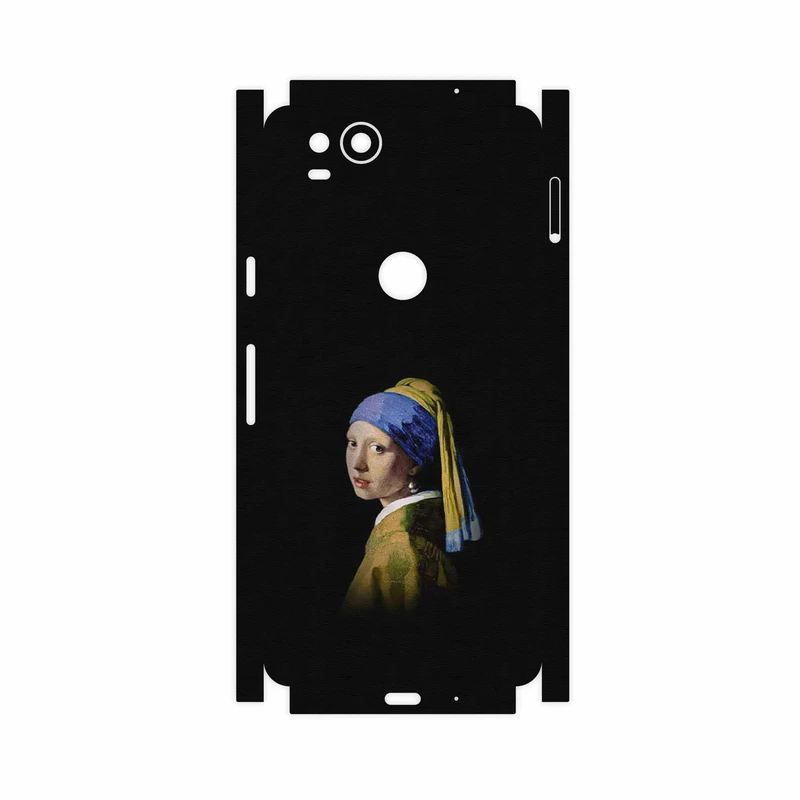 برچسب پوششی ماهوت مدل Girl with a Pearl Earring of Vermeer-FullSkin مناسب برای گوشی موبایل گوگل Pixel 2