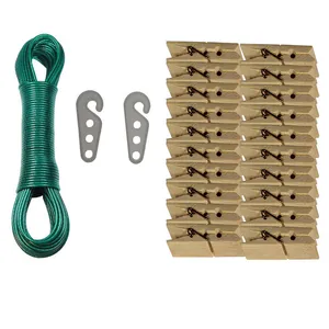 طناب رخت مدل CLOTH ROPE مجموعه 23 عددی