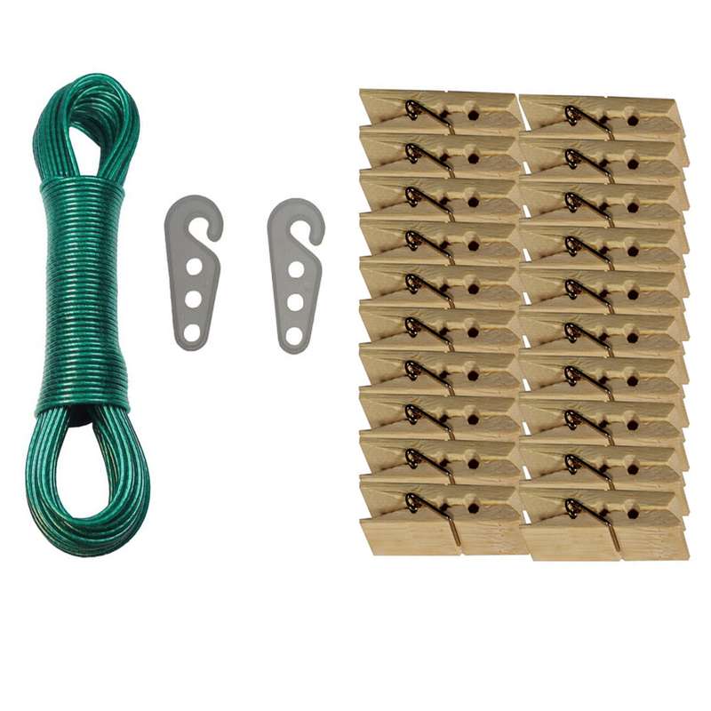 طناب رخت مدل CLOTH ROPE مجموعه 23 عددی
