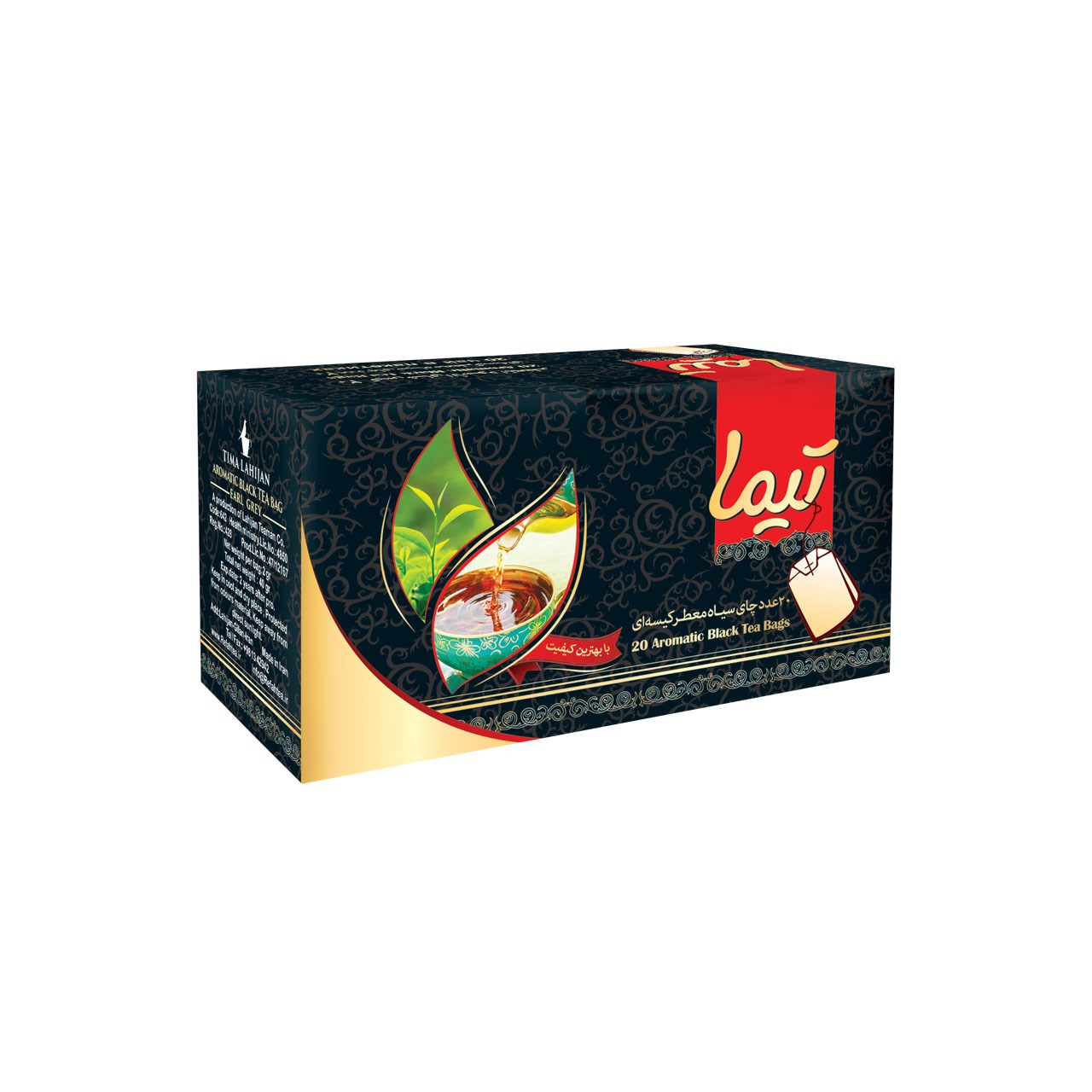 چای سیاه معطر  تیما بسته 20 عددی