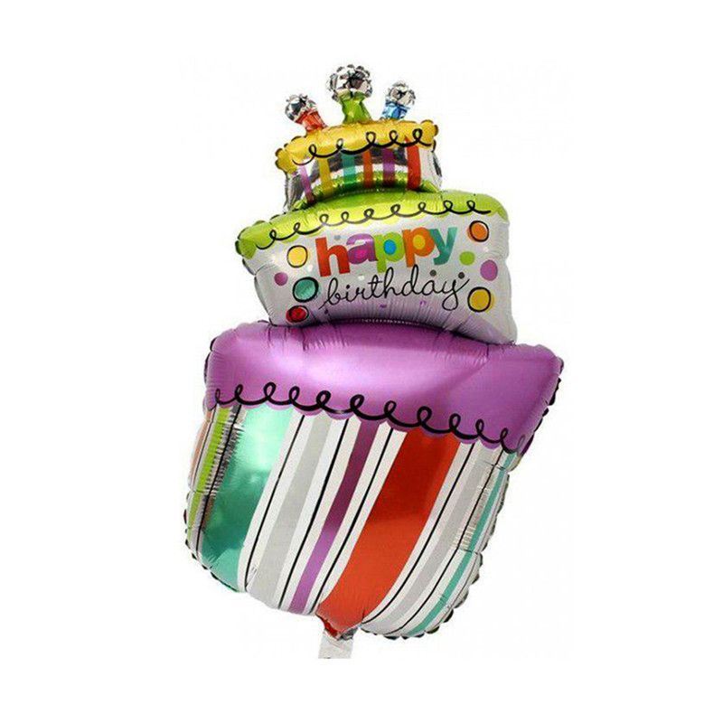 بادکنک فویلی سورتک مدل کیک تولد
