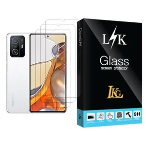 LKG LK Glass MIX003 Screen Protector For Xiaomi 11T Pro Pack Of 3