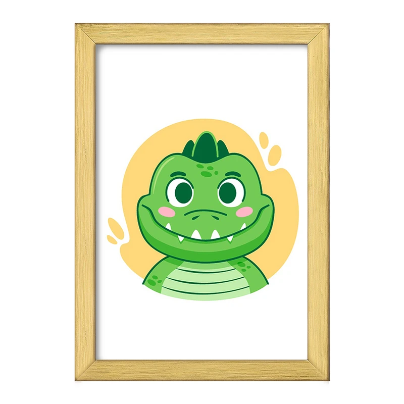 تابلو خندالو طرح تمساح حیوانات بامزه کد 37145