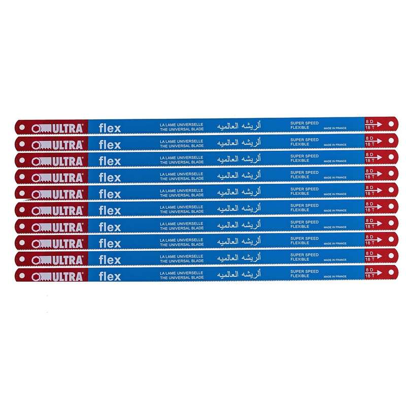 تیغ اره آهن بری اولترا مدل Flex بسته 10 عددی تیغ اره آهن بری اولترا مدل Flex بسته 10 عددی