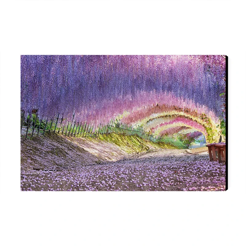 تابلو شاسی عرش طرح گردشگری ژاپن مدل باغ کاواچی ویستریا کد As6200