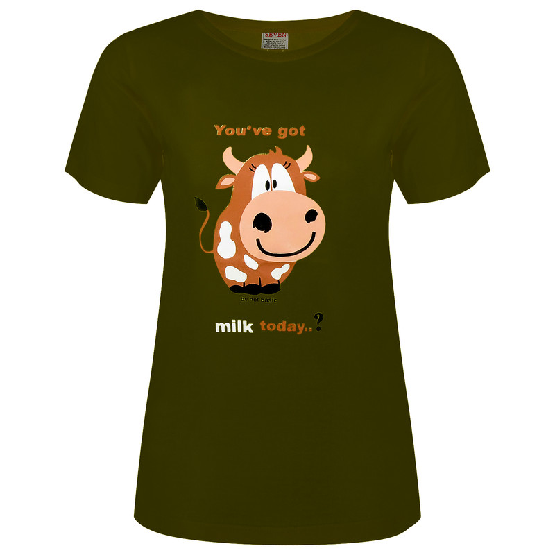 تی شرت آستین کوتاه زنانه مدل کارتونی کد 12