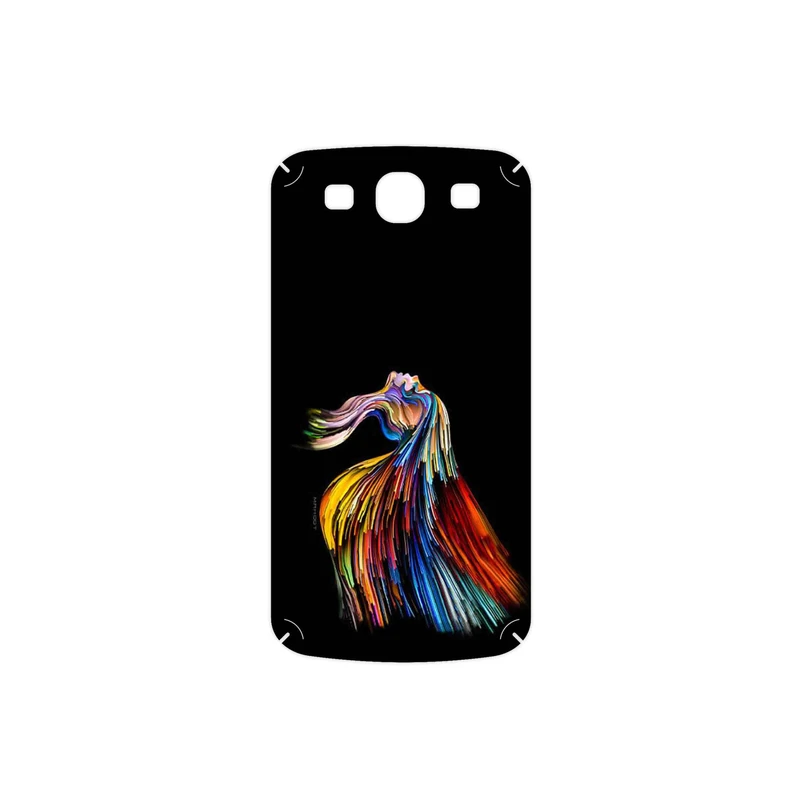برچسب پوششی ماهوت مدل Rainbow Hair Digital Art مناسب برای گوشی موبایل سامسونگ Galaxy S3 Neo