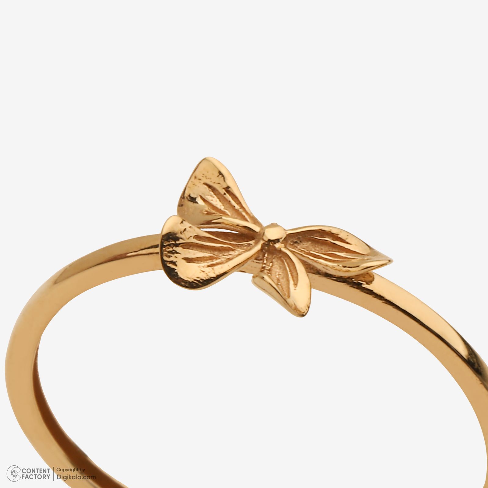 انگشتر طلا 18 عیار زنانه گلدم مدل R347009 سایز 56 -  - 6
