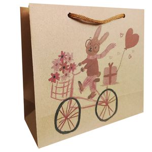 پاکت هدیه مدل دوچرخه و خرگوش 