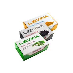 صابون شستشو لوینا مدل آلوئه ورا و زردچوبه و ذغالی وزن 120 گرم مجموعه 3 عددی