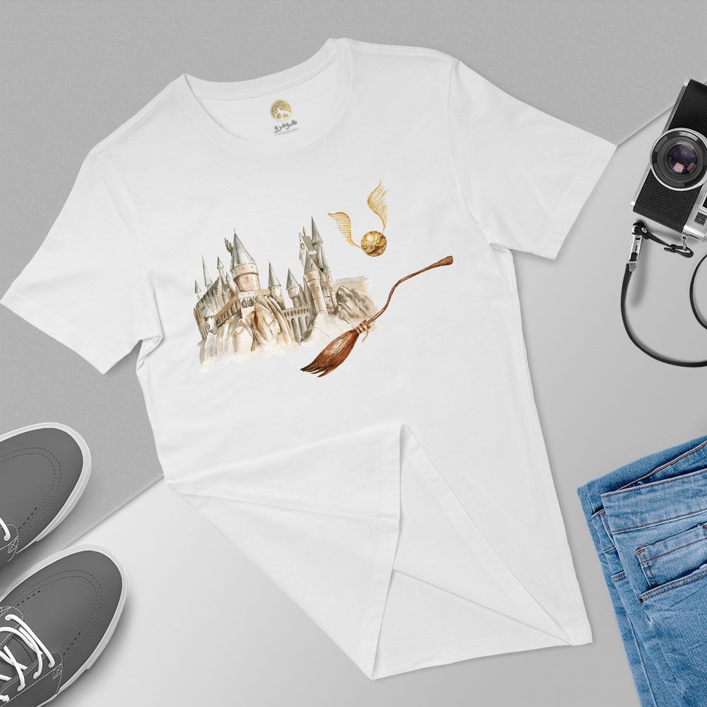 تی شرت آستین کوتاه زنانه هومرو مدل TW145 طرح هری پاتر -  - 6