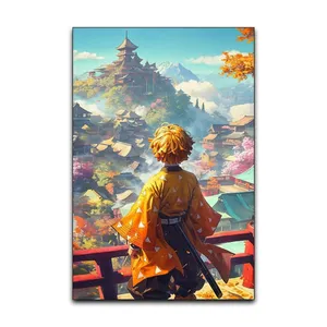 تابلو شاسی گوفی مدل زنیتسو و دیمن اسلیر انیمه شیطان کش Zenitsu Demon Slayer Anime کد VIEW51