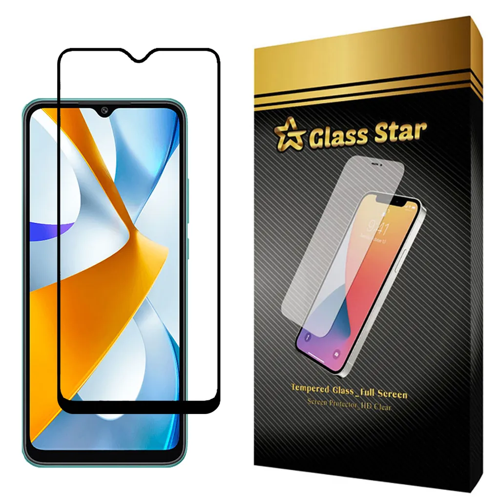 محافظ صفحه نمایش گلس استار مدل FUL مناسب برای گوشی موبایل شیائومی Poco C40
