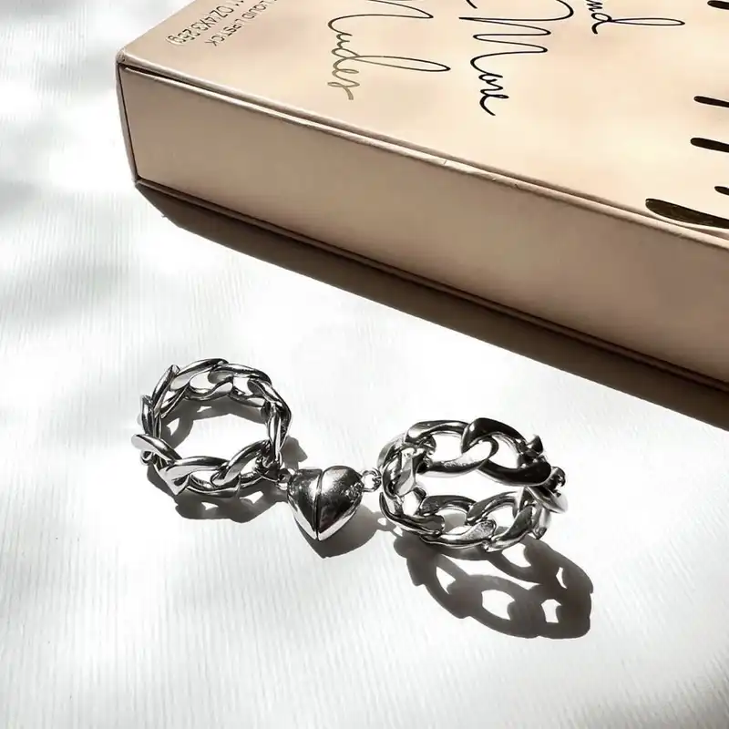 انگشتر مدل قلب مگنتی مجموعه دو عددی