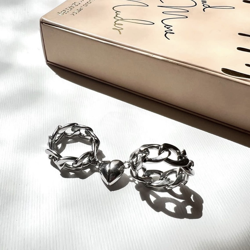 انگشتر مدل قلب مگنتی مجموعه دو عددی