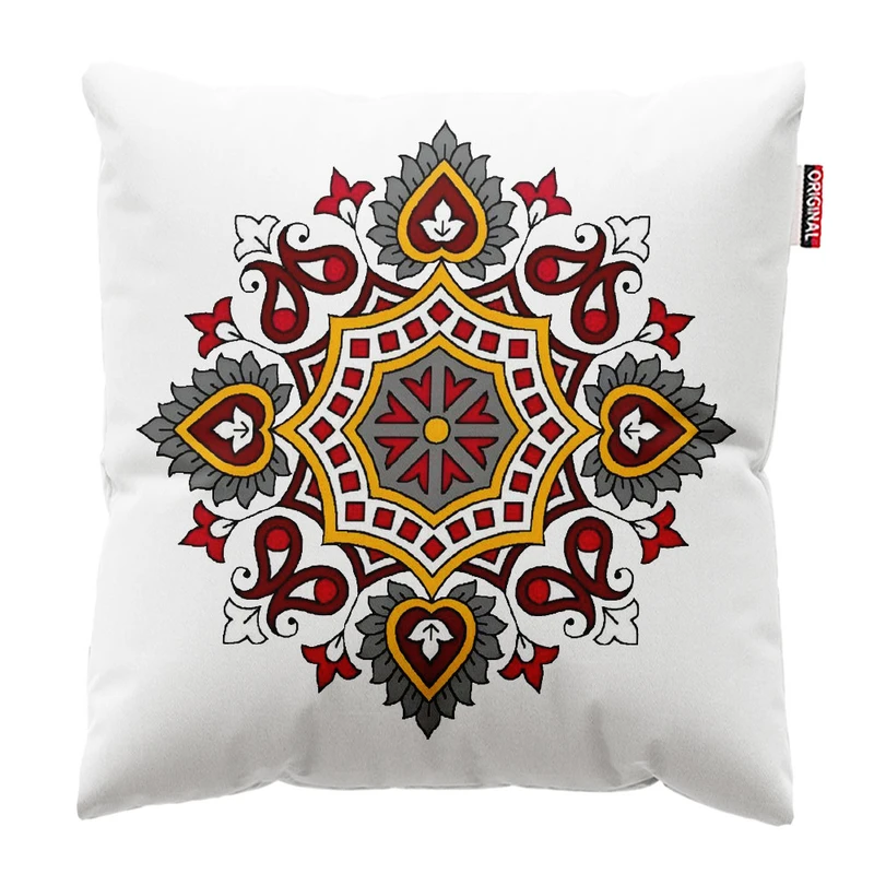 کوسن پاد آفرین طرح نقش گل کد 3159 سایز 40*40 سانتی متر