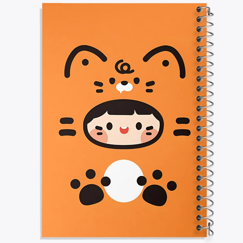 دفتر شطرنجی 50 برگ خندالو طرح دخترانه کیوت کد N3922