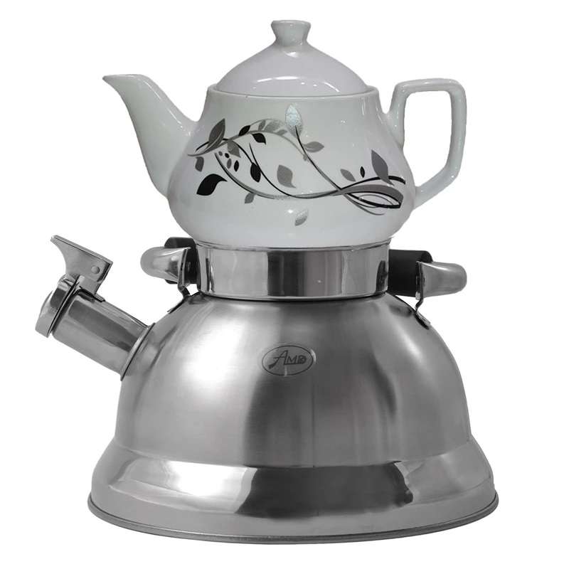ست کتری و قوری ای ام دی مدل کف پهن سوتدار