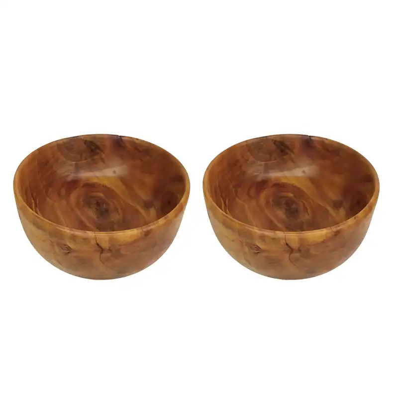 کاسه چوبی مدل cab12 بسته 2 عددی