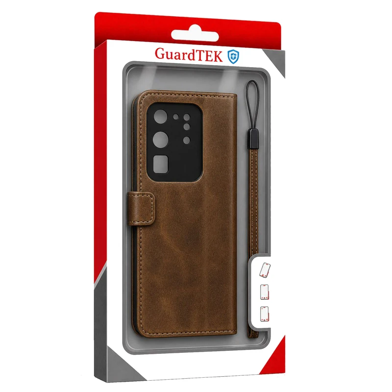 کیف کلاسوری گاردتک مدل  Flip cover strap مناسب برای گوشی موبایل سامسونگ Galaxy S20 Ultra به همراه بند