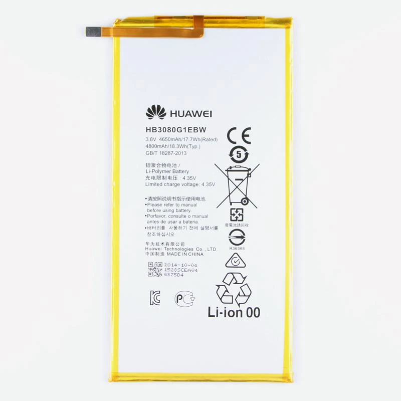 باتری تبلت مدل HB3080G1EBW32 ظرفیت 4800 میلی آمپر ساعت مناسب برای تبلت هوآوی Media Pad M2