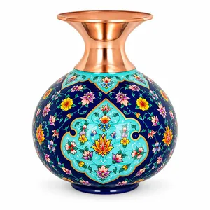 گلدان میناکاری مسی آقاجانی مدل اناری 2