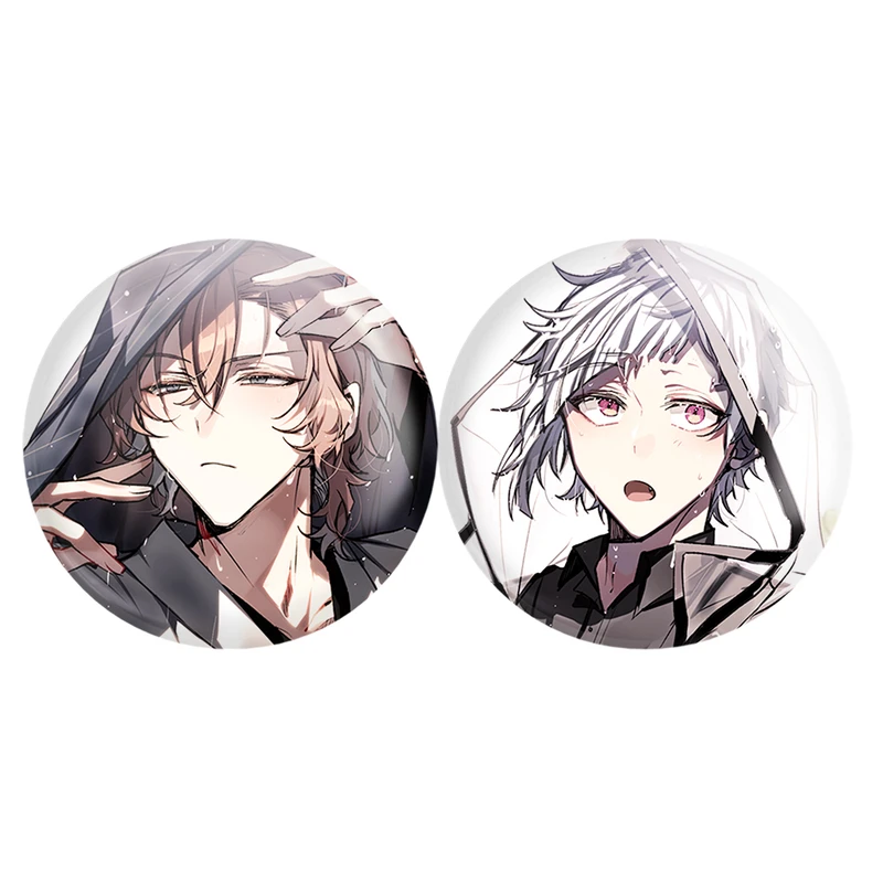 مگنت خندالو مدل آتسوشی و چویا انیمه سگ های ولگرد بانگو کد A197 مجموعه 2 عددی