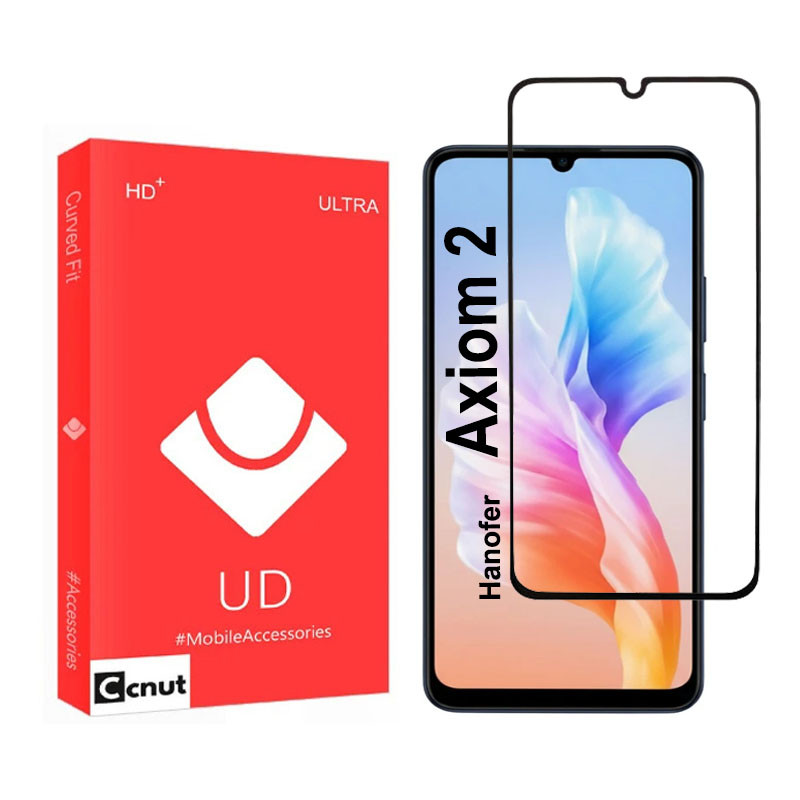 محافظ صفحه نمایش شیشه‌ای کوکونات مدل FULL-UDR مناسب برای گوشی موبایل هانوفر Axiom 2