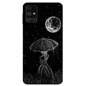 Megafone Girl and Moon 1369 Cover For Samsung Galaxy M31 S