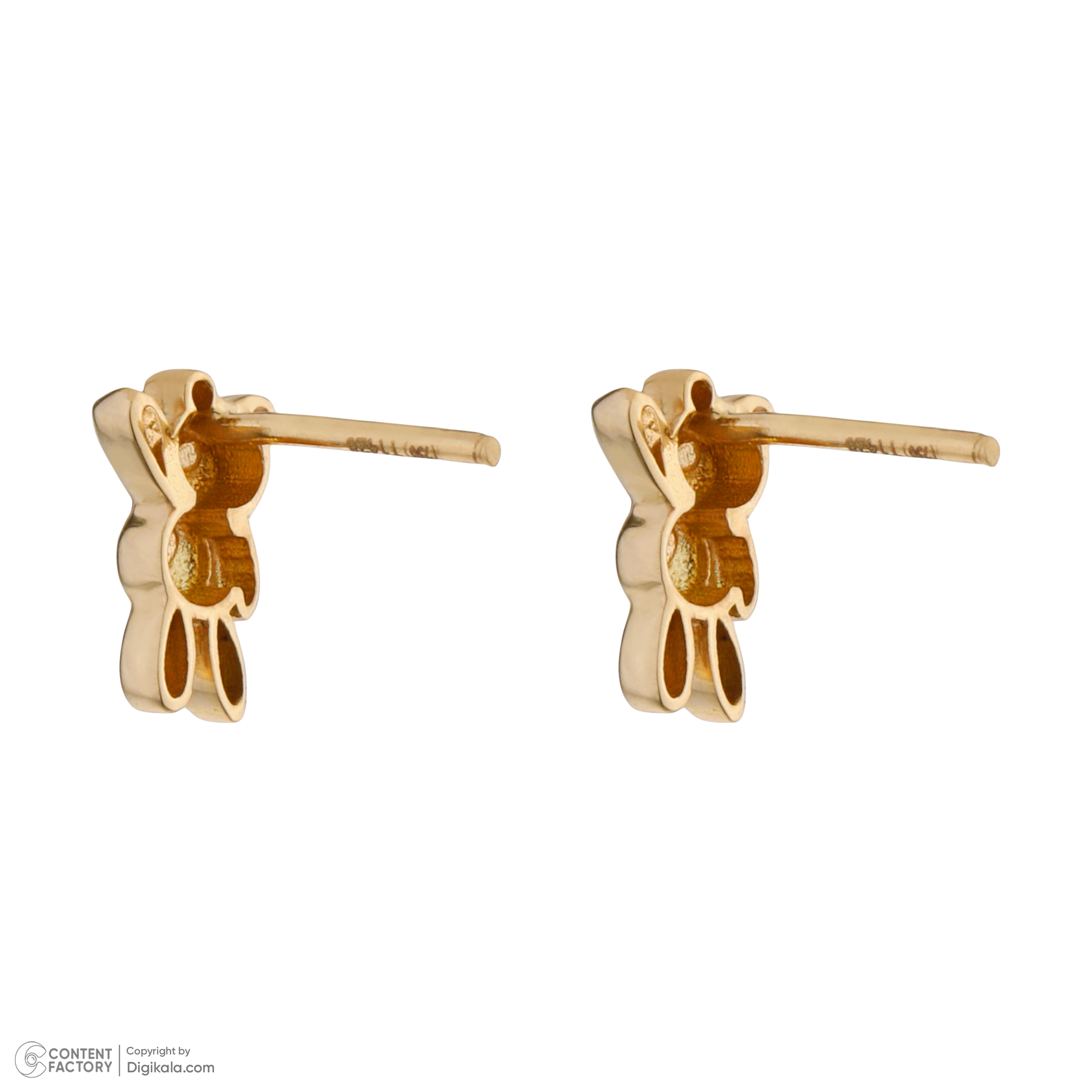 گوشواره طلا 18 عیار زنانه درریس مدل gs1546