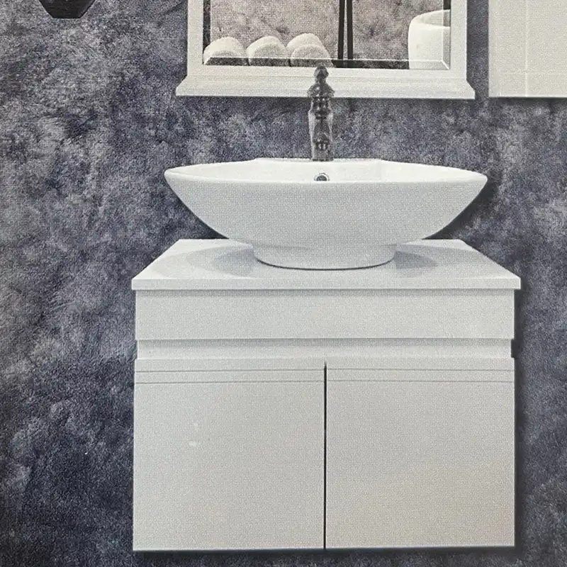 ست کابینت و روشویی مدل فولست کد 2032 به همراه آینه و باکس