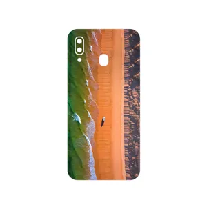 MAHOOT Beach and Green Sea Cover Sticker for Samsung Galaxy M10s