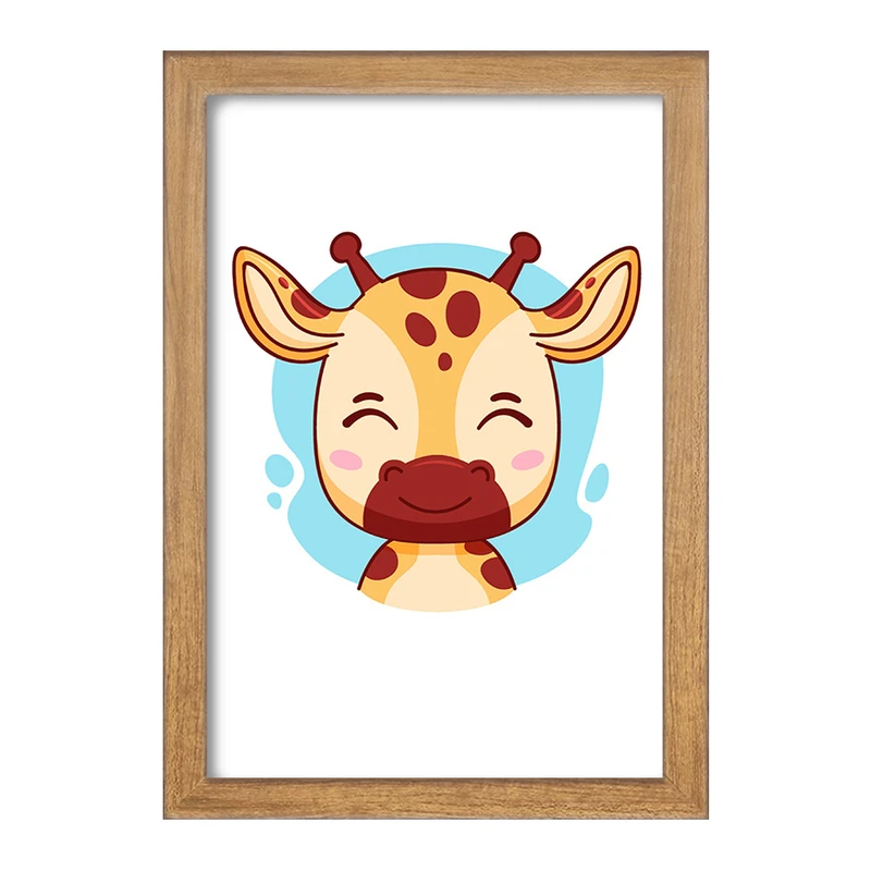 تابلو خندالو مدل زرافه حیوانات بامزه کد 37148