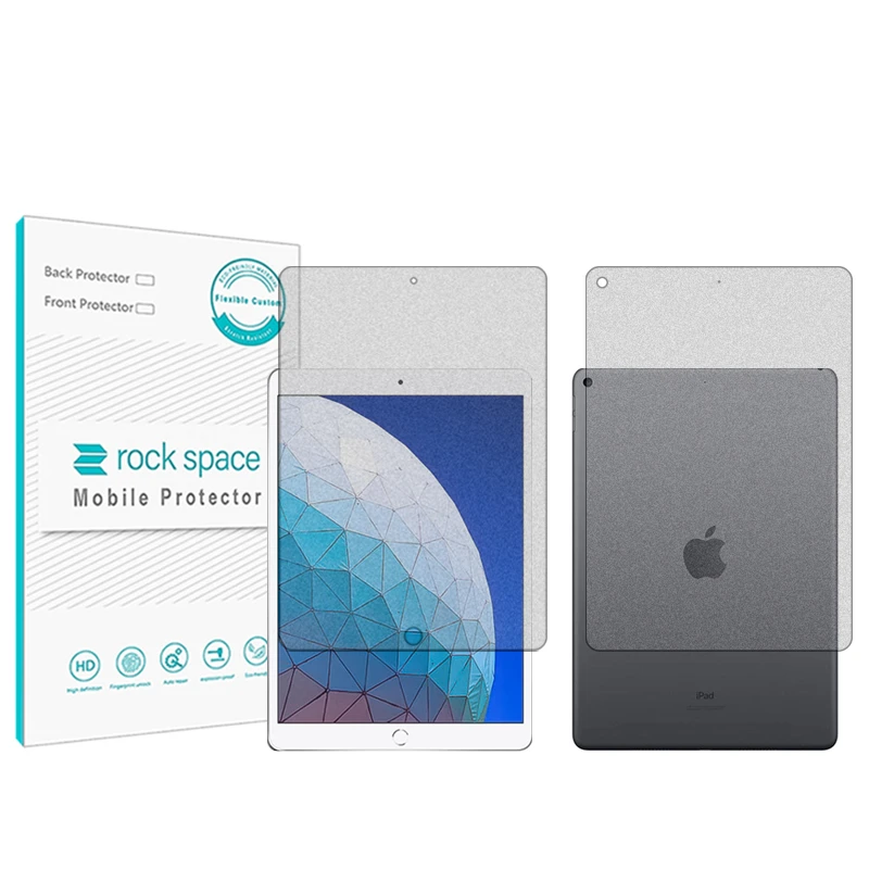محافظ صفحه نمایش مات راک اسپیس مدل HyMTT مناسب برای تبلت اپل iPad Air 3 به همراه محافظ پشت تبلت