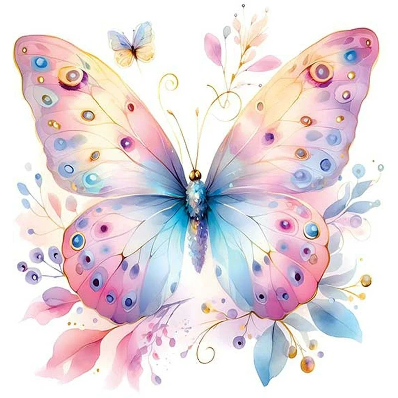 استیکر پارچه و لباس کارانس مدل پروانه کد AST-93 بسته 4 عددی