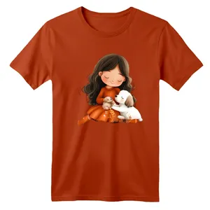 تی شرت آستین کوتاه بچگانه مدل دخترک فرشته کد 14