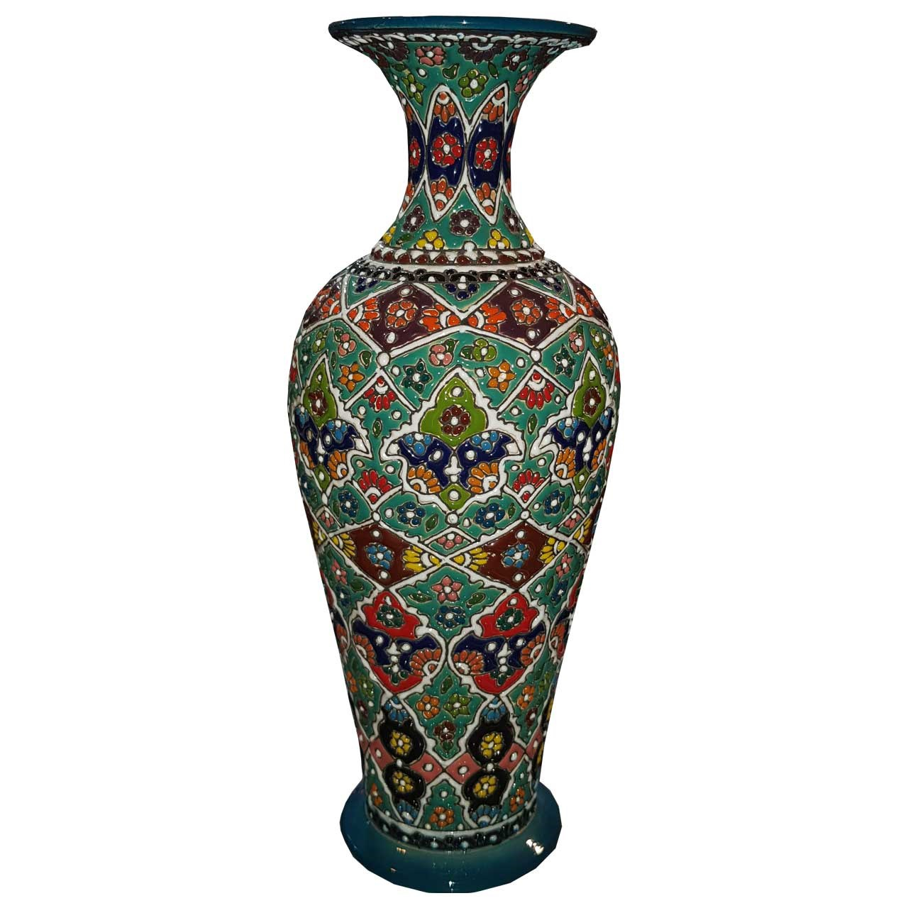 گلدان سفالی میناکاری مدل M101