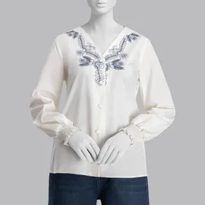 شومیز آستین بلند یقه هفت زنانه سرژه مدل 204665