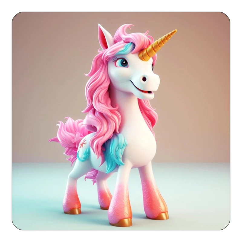 مگنت کاکتی طرح اسب تک شاخ و یونیکورن مدل mp29076